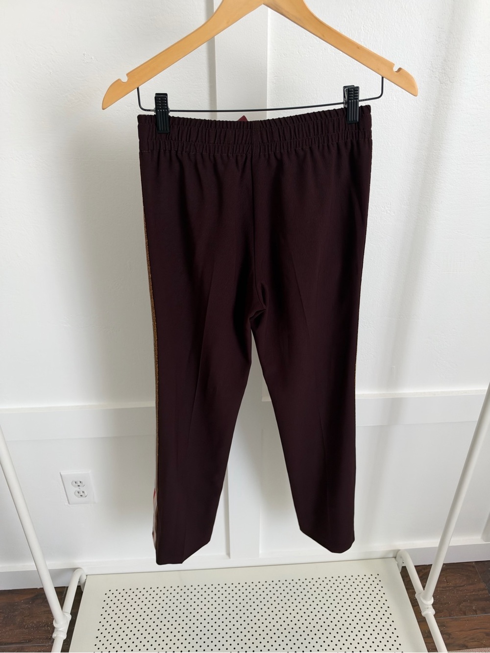 Zadig & Voltaire Maroon Pomy Trousers - Picture 3 of 3